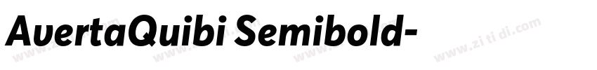AvertaQuibi Semibold字体转换